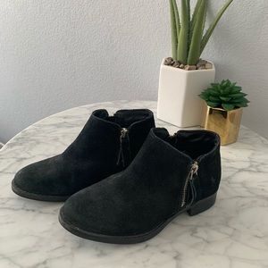 Girls Ralph Lauren black short boots